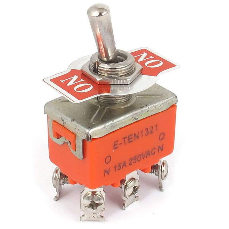 Тумблер  36-4132 250V 15А ON-OFF-ON двухполюсный REXANT