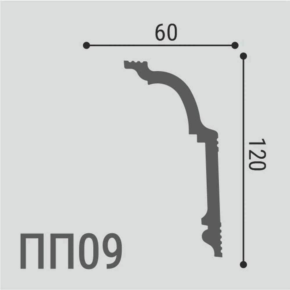 Карниз XPS POLYMER ПП 09 120*60/10