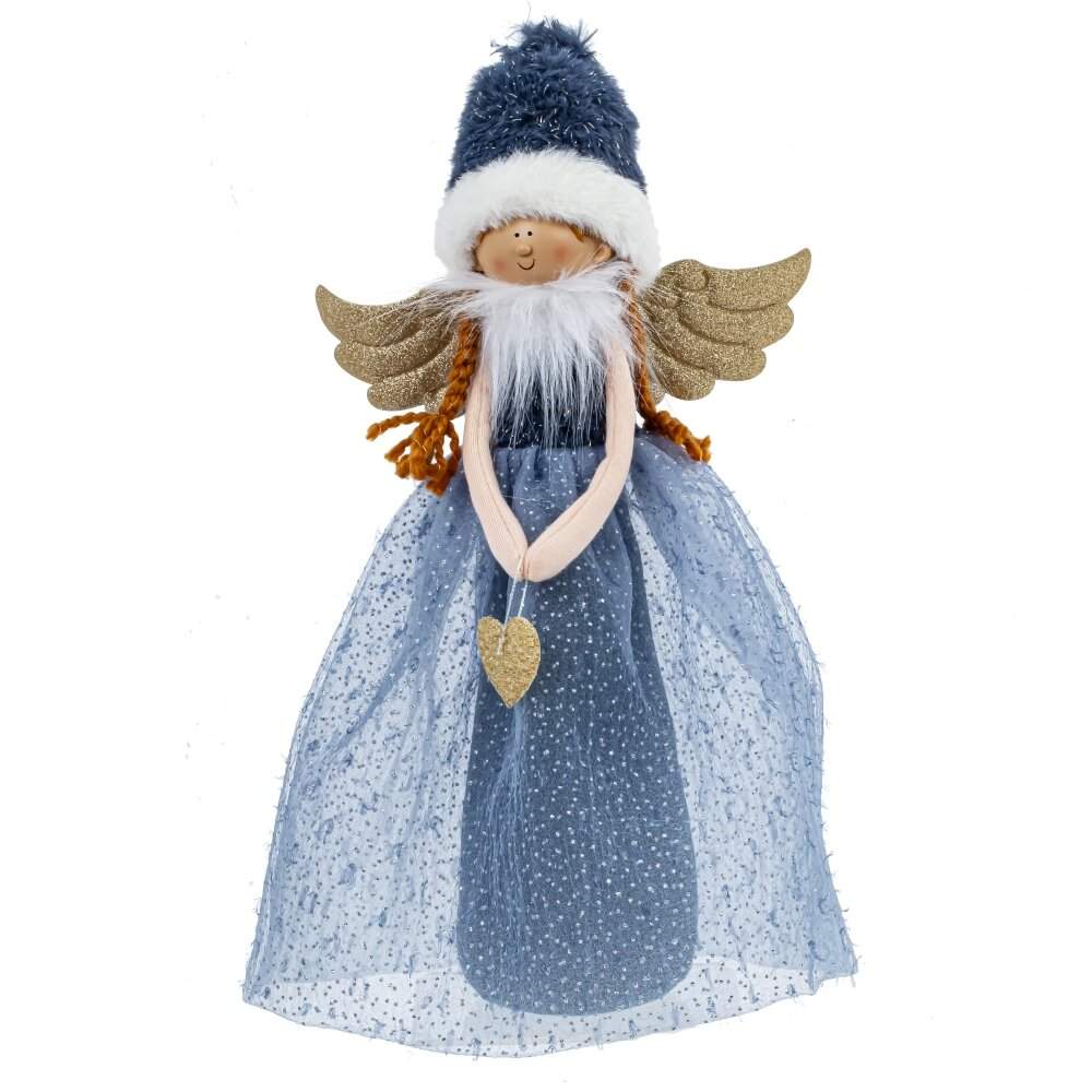 REMECO COLLECTION Игрушка набивная 808516 Фея синий/золото 23х10х37см 