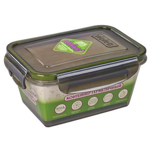 VIOLET Контейнер 092081 д/СВЧ 800мл герметичный 165х80х120мм