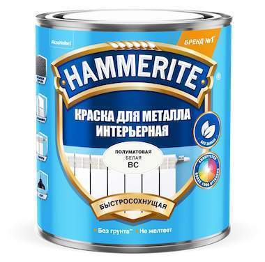 Краска Hammerite Интерьерная полумат.бесцветная ВС 0,9л  5588418