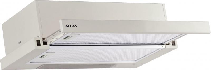 Кухонный воздухоочиститель ATLAN 3002  50см  white стекло   450 m3