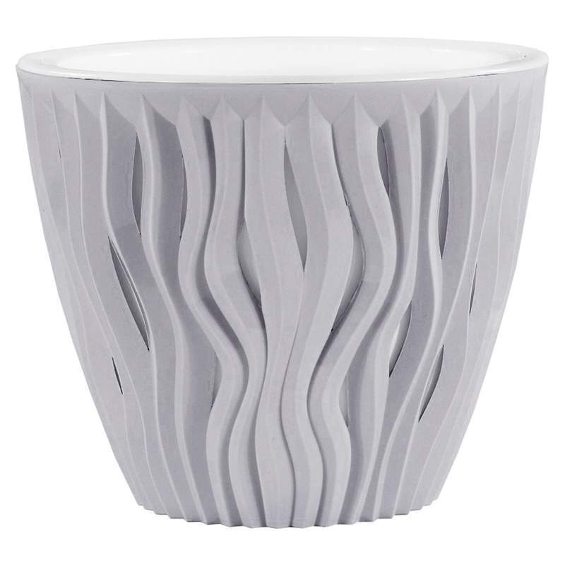 Горшок  Вдохновение 5,7л серый жемчуг КШ-9678