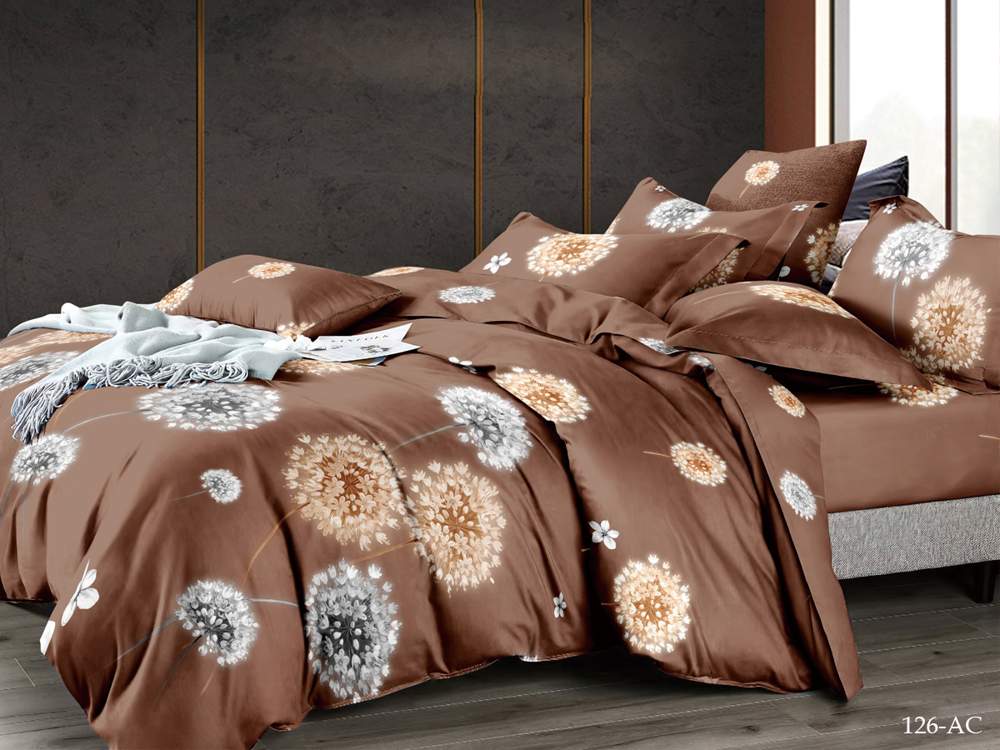 CLEO КПБ полисатин Art Color 2сп ( 70*70*2) 20% хлопок/40% вискоза/40% ПЭ 20/126-AC 