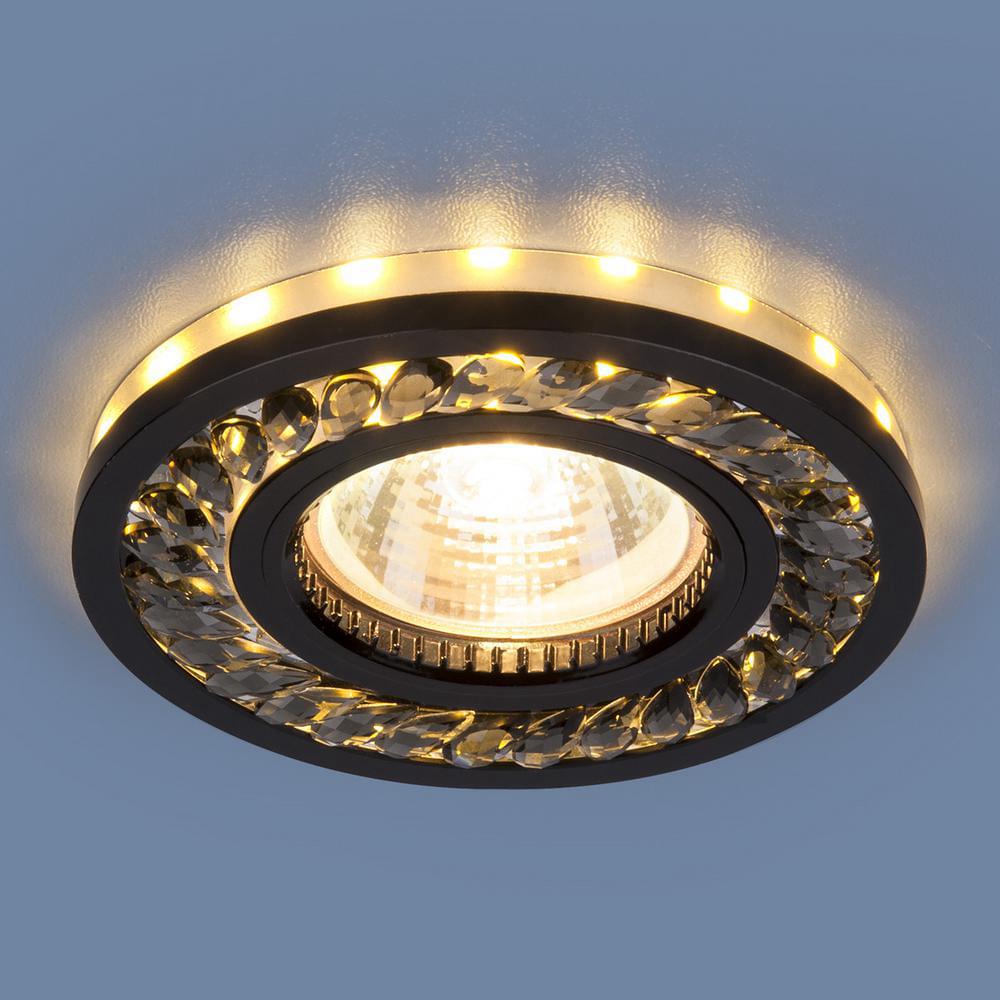 *Точечный свет- 8355  MR16  GC/BK тонированный/черный