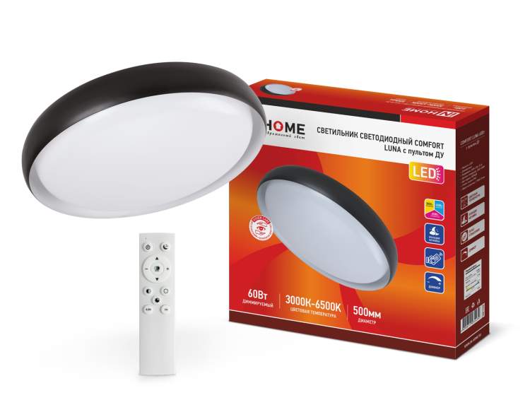 Свет-к с/д COMFORT LUNA 60Вт 230В 3000-6500К 500*110мм с пультом ДУ 