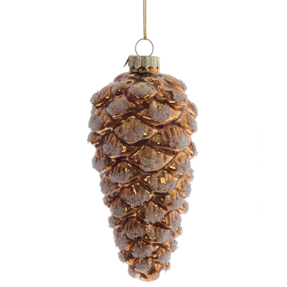 REMECO COLLECTION Игрушка елочная Шишка 805690 стекло 6х6х13,5см