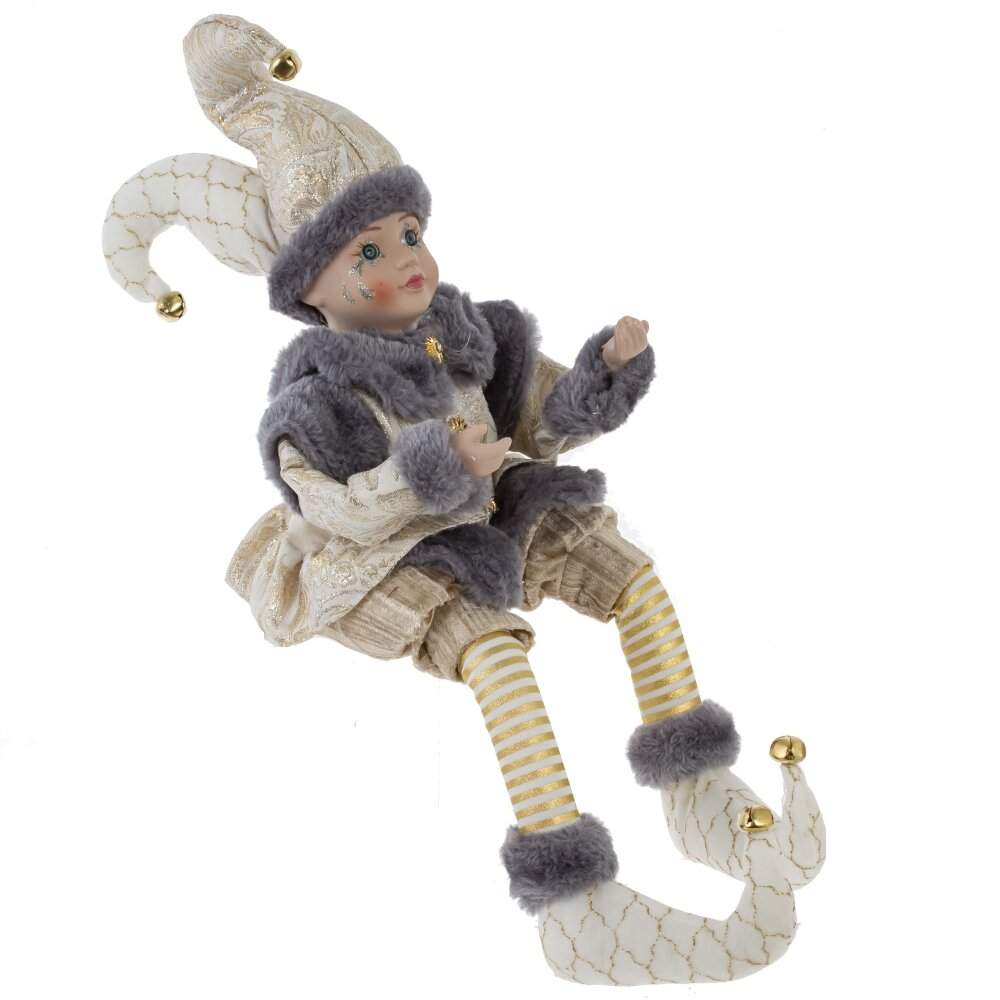 REMECO COLLECTION Игрушка набивная 764800 Клоун (музыка,движение) беж/золото 14х10х22/46см