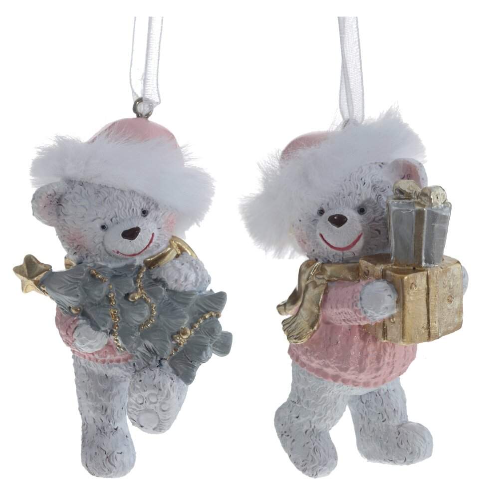 REMECO COLLECTION Украшение 779358 подвесное Медвежонок 5х4х8,5см 2 вида (полимер) 