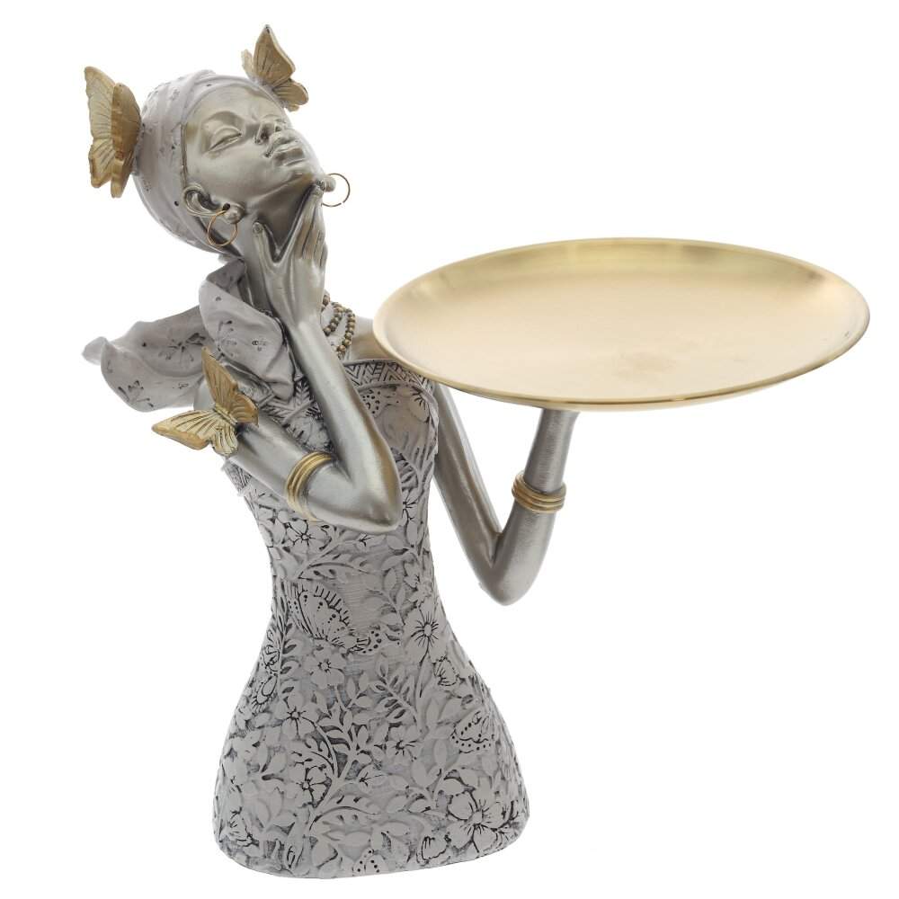 REMECO COLLECTION Статуэтка 796911 Африканка с подносом 25х27х27,5см