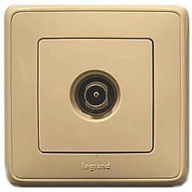 Розетка CARIVA 1-м. TV проход.сл.к. Leg773780 / 73254