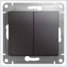 Переключатель SE Glossa  Графит 2-кл  сх.6 10АХ  GSL001365