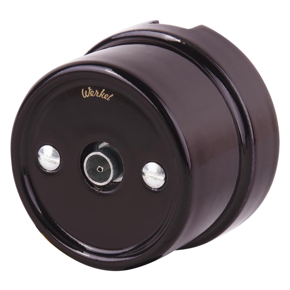 Розетка Werkel Retro  TV  коричневая  WL-18-02-05