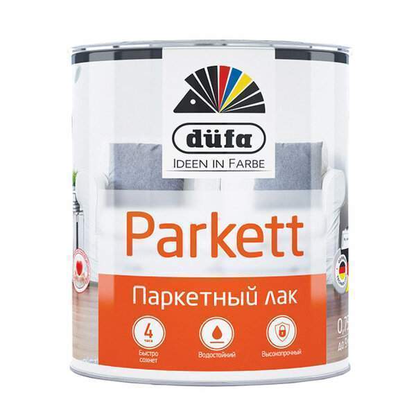 Лак паркетный <b>Dufa</b> Parkett  полуматовый  0,75л