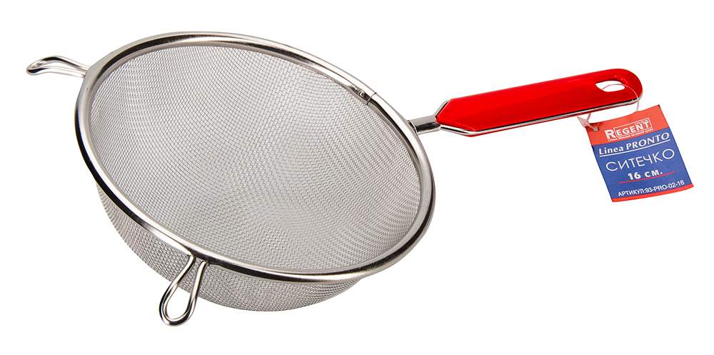 REGENT INOX Linea Pronto Сито 93-PRO-02-16 16см ручка пласт.прутковая 
