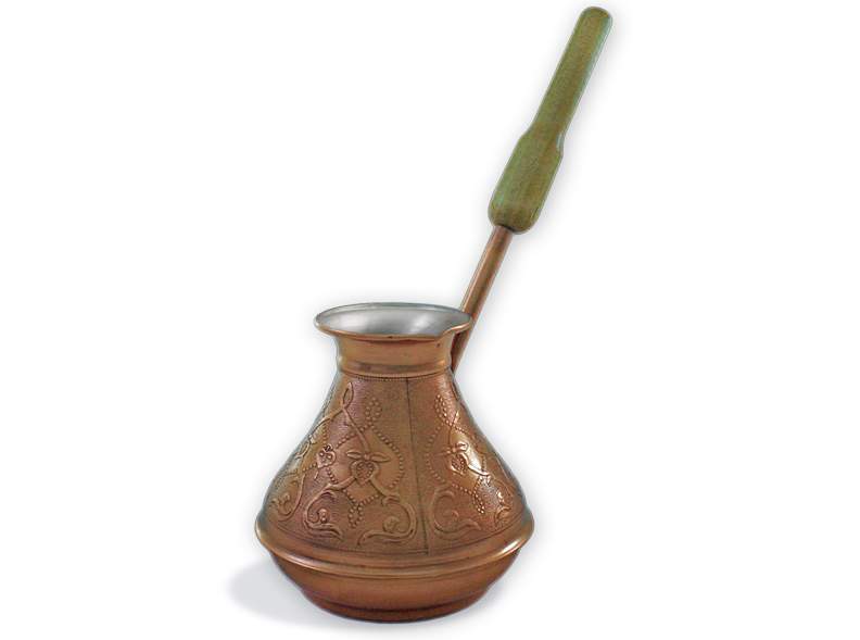 TIMA Кофеварка ВК-500 Восточная красавица 500мл медь/пищевое олово несъемная деревянная ручка