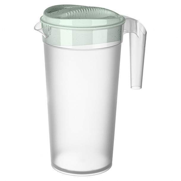 БЫТПЛАСТ Кувшин с крышкой 1500мл 433291136 Phibo полипропилен 172x117x230мм зеленый флэк 