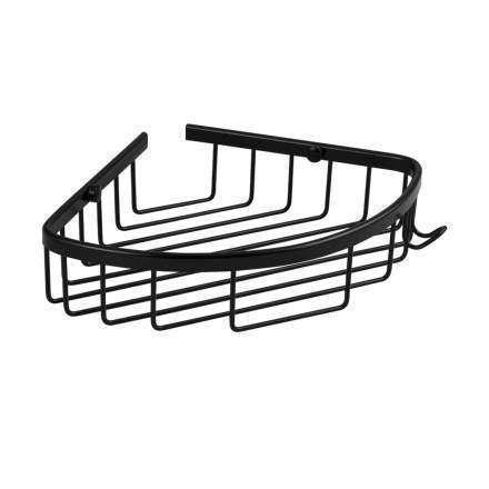 Полочка ТИТАН угл. овальная  одинарная, с креп.к стене,черного цв.  76060