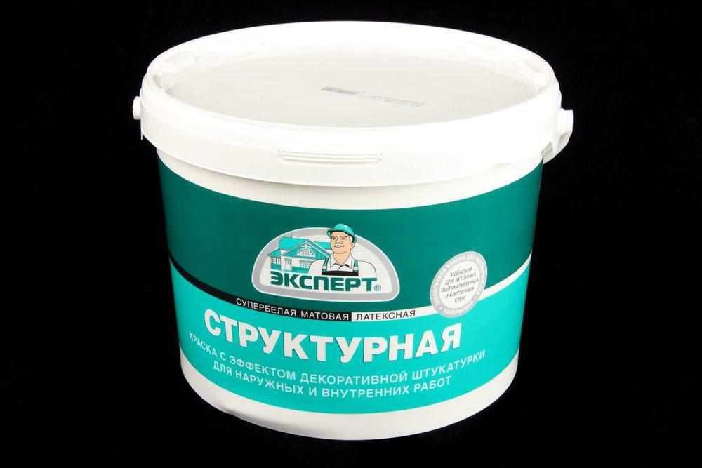 Краска Эксперт Супербелая Структурная нар/вн 14кг