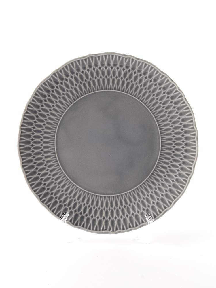 CMIELOW Sofia LB01 Серая глазурь Тарелка мелкая 21см 0881090