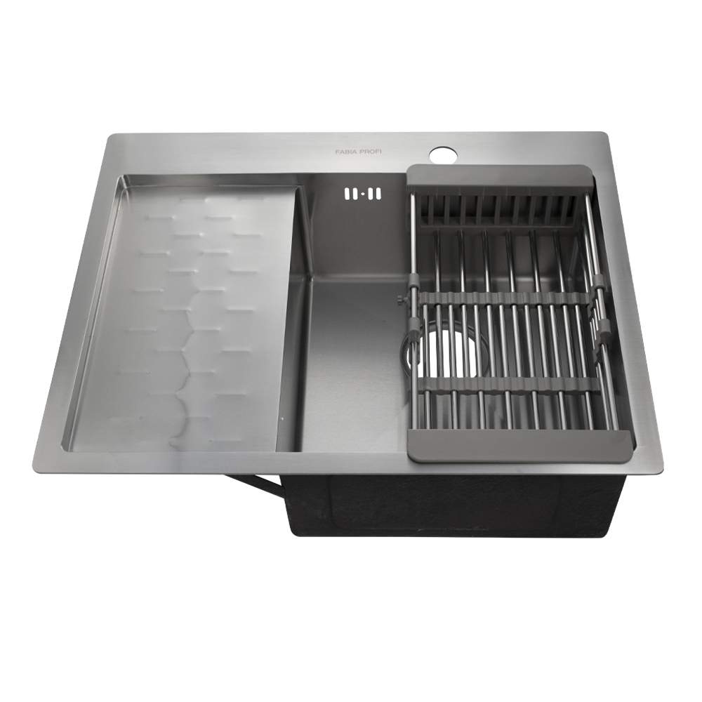 Мойка FABIA  PROFI врезная 63х50cм  3,0х0,8мм  63503R Правая