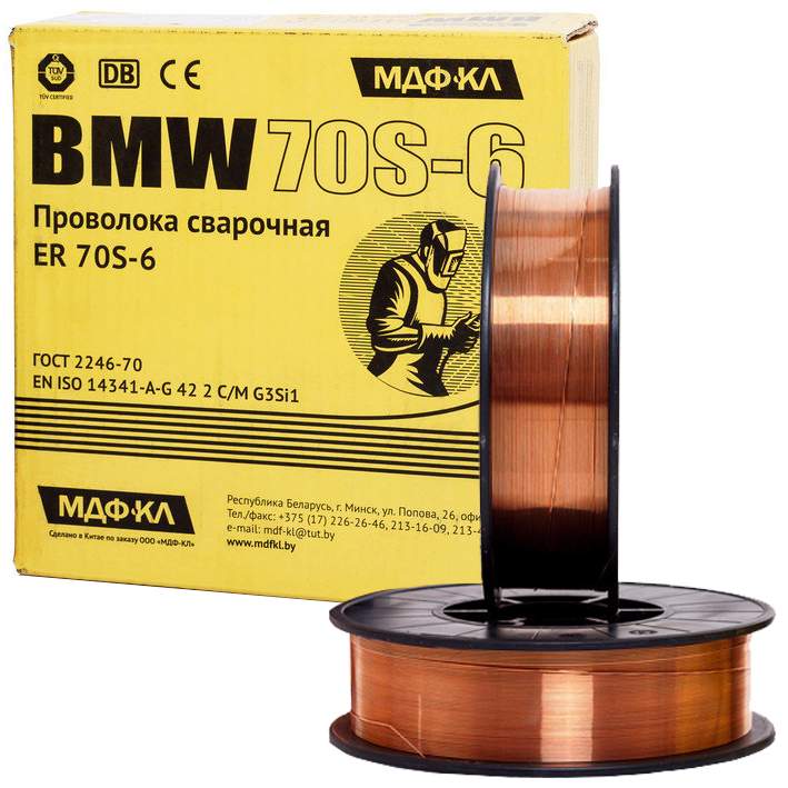 Проволока сварочная BMW ER70S/BMW-50  омеднен. 0,8мм  1кг 