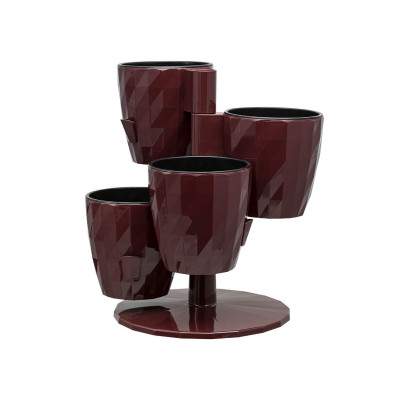 Кашпо  RUBY  Кватро  Бордо  КШ-8619