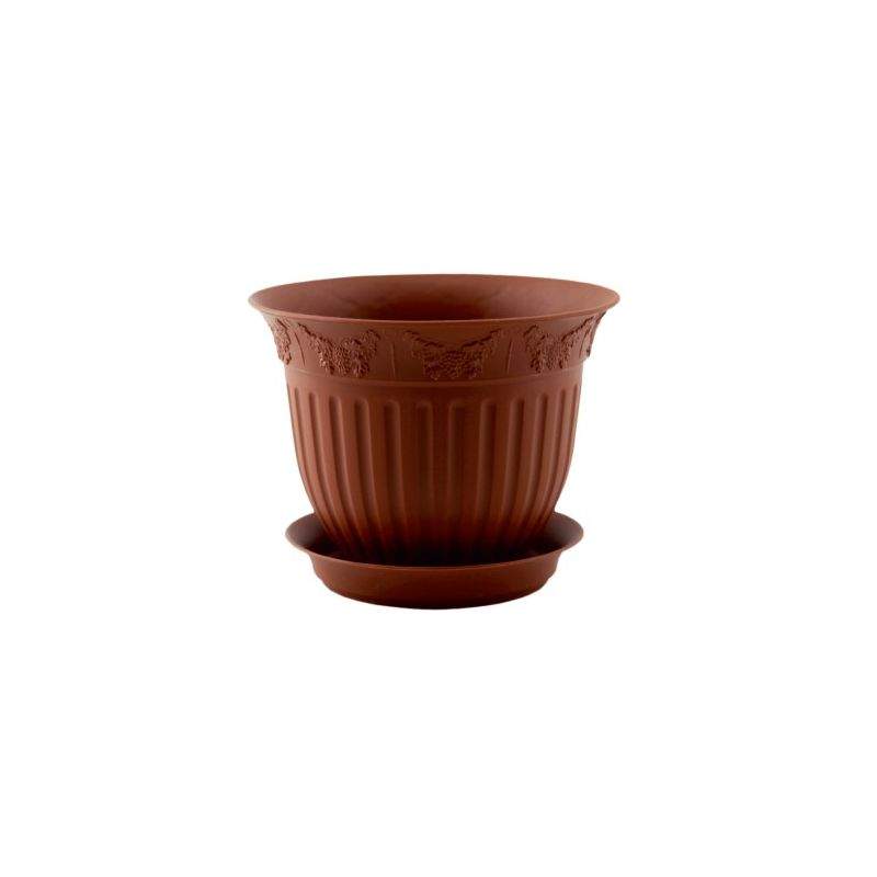 Горшок Виноград д.13 с поддоном 0,5л тер Д1202