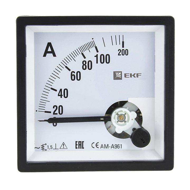 Амперметр  PROxima 300A  AM-A961 на панель 96х96 (квадратный вырез) am-a961-300