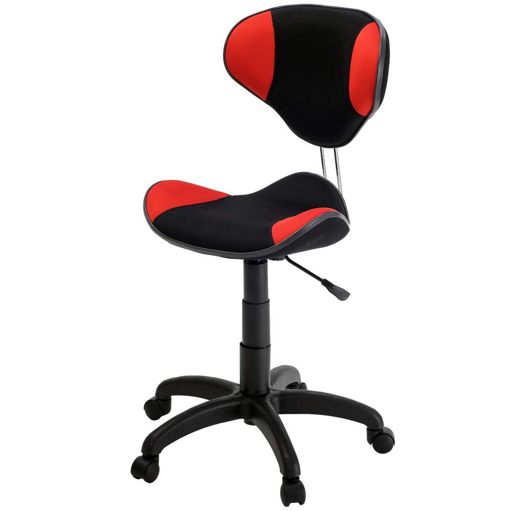 Кресло Джерси TW №9 черный TW №7 красный г/п 140 PL 600  ролик ст