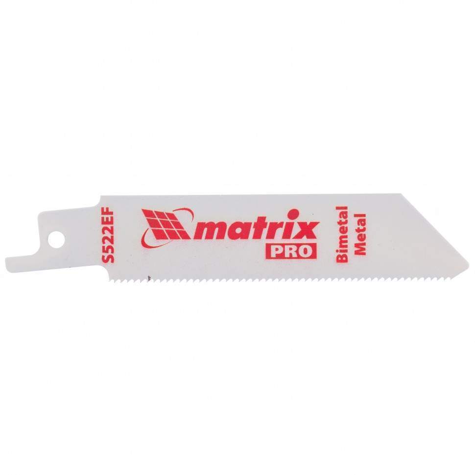 Полотно Matrix по металлу для сабельн. пилы S522EF 75 / 1,4мм Bimetal  PRO 782008