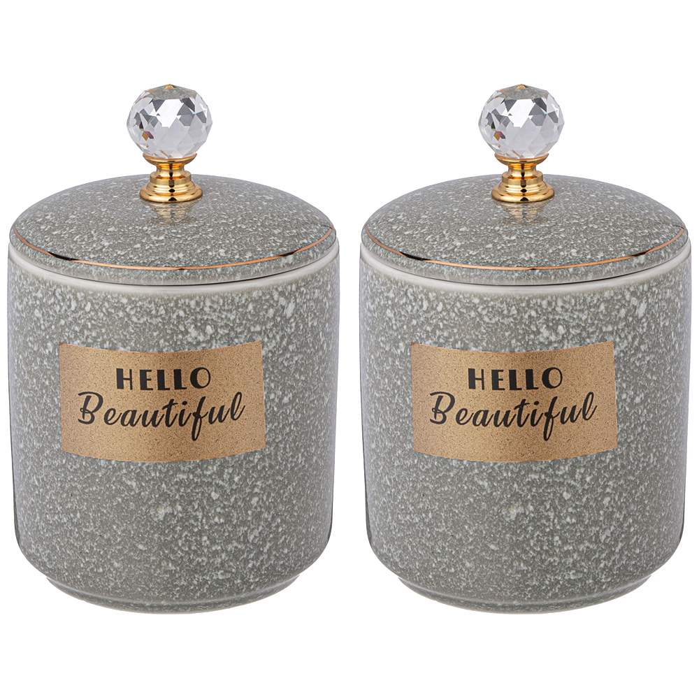 LEFARD Набор банок 42-521 Grain мятный д/сыпучих 2шт 250мл 12,5х8см