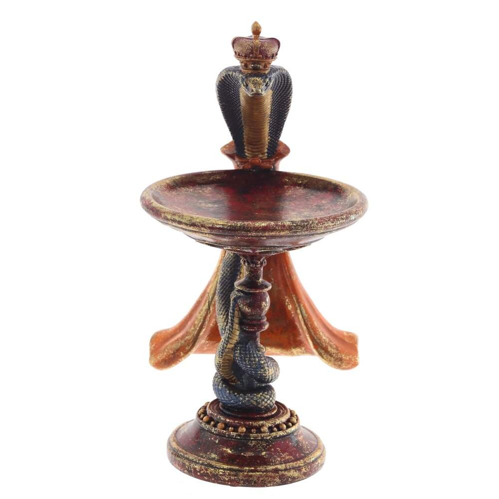 REMECO COLLECTION Фигурка 813241 Змея с блюдом 18,5х15,5х30см