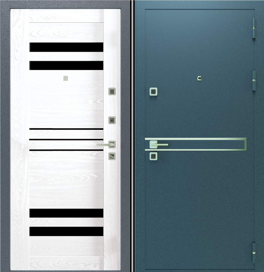 Дверь мет. Горизонталь 860 R