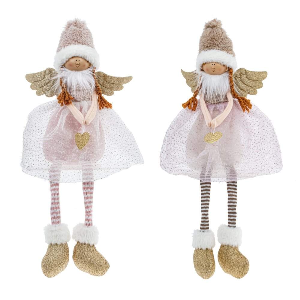 REMECO COLLECTION Изделие декоративное 808565 Фея розовый/золото 22х12х21/48см 2 вида 