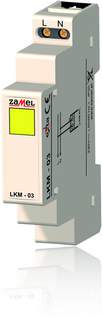 Сигнализатор свет. желтый 230VAC IP20 на DIN LKM-03-30 Zamel