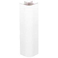 Угловое соединение 135*  100 мм  белый (50шт)