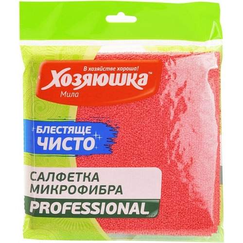 ХОЗЯЮШКА МИЛА Салфетка 04042 Professional микрофибра 30*30см 