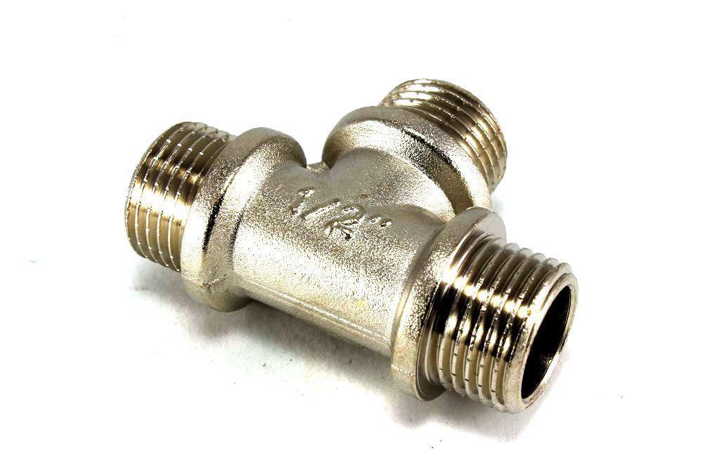 Тройник   1/2" хром нар/нар/нар  VT.131.N.0004
