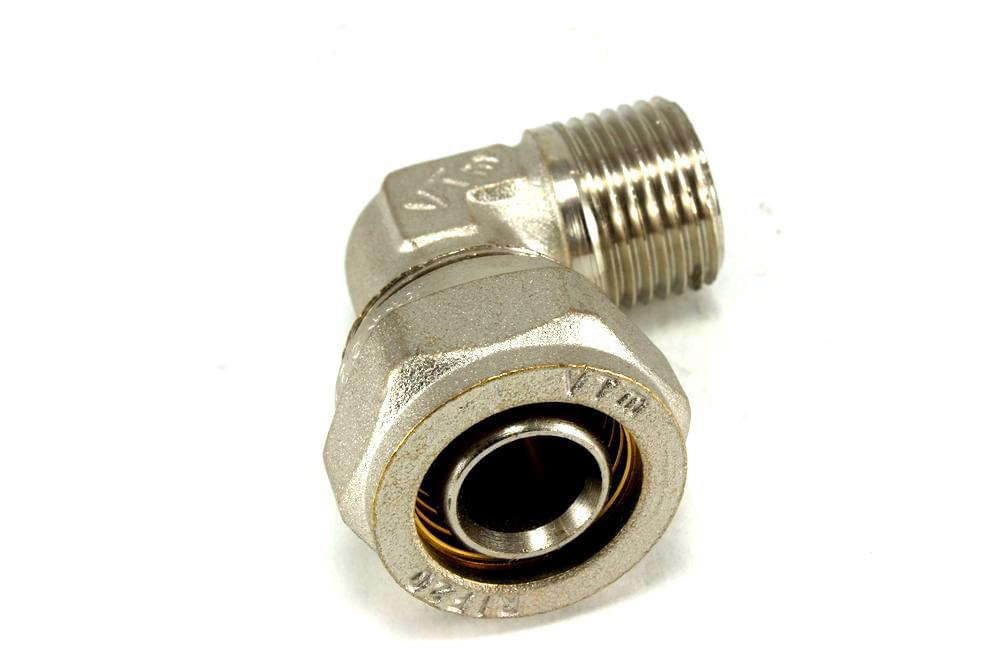 Угольник обжим. н/р  20 х 1/2"  VT