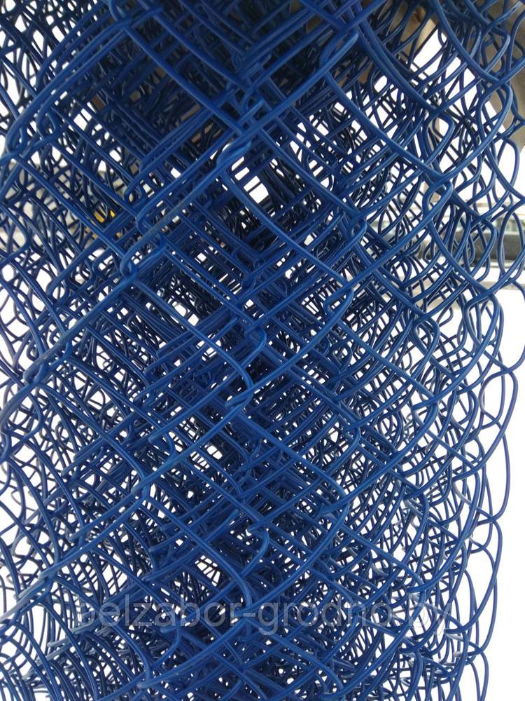 Сетка-рабица ПВХ синяя 55х55х2,5 оц.- 10м.п./15м2/  h1,5м