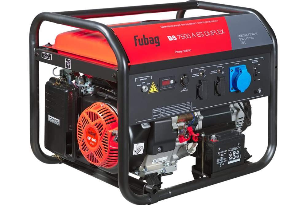 Электростанция бенз. Fubag BS 7500 A ES Duplex 641087