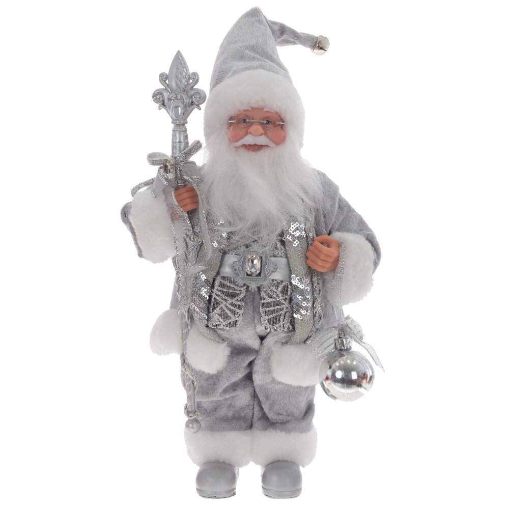 REMECO COLLECTION Дед Мороз 807177 серебро 17х12х30/41см