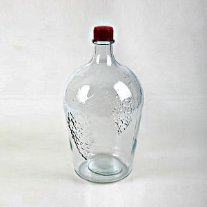 Бутылка Винная 4.5л Ровоам прозрачная с крышкой /38 (4)  