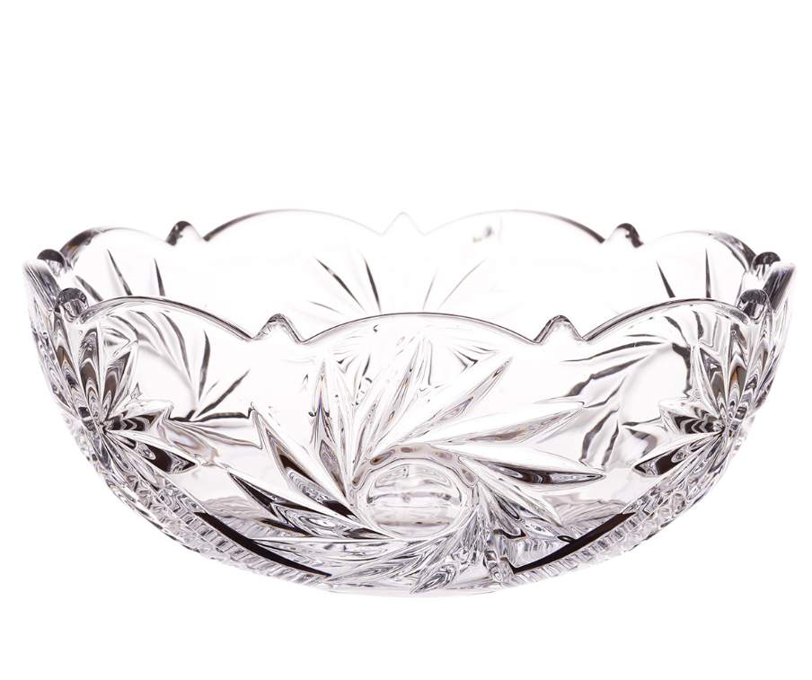 CRYSTALITE BOHEMIA Ваза Pinwheel 22см д/конфет и фруктов стекло 19064
