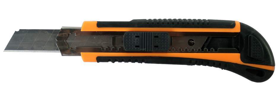 Нож Вихрь с выдвижным лезвием 18 мм, автом. фиксатор 73/10/10/4