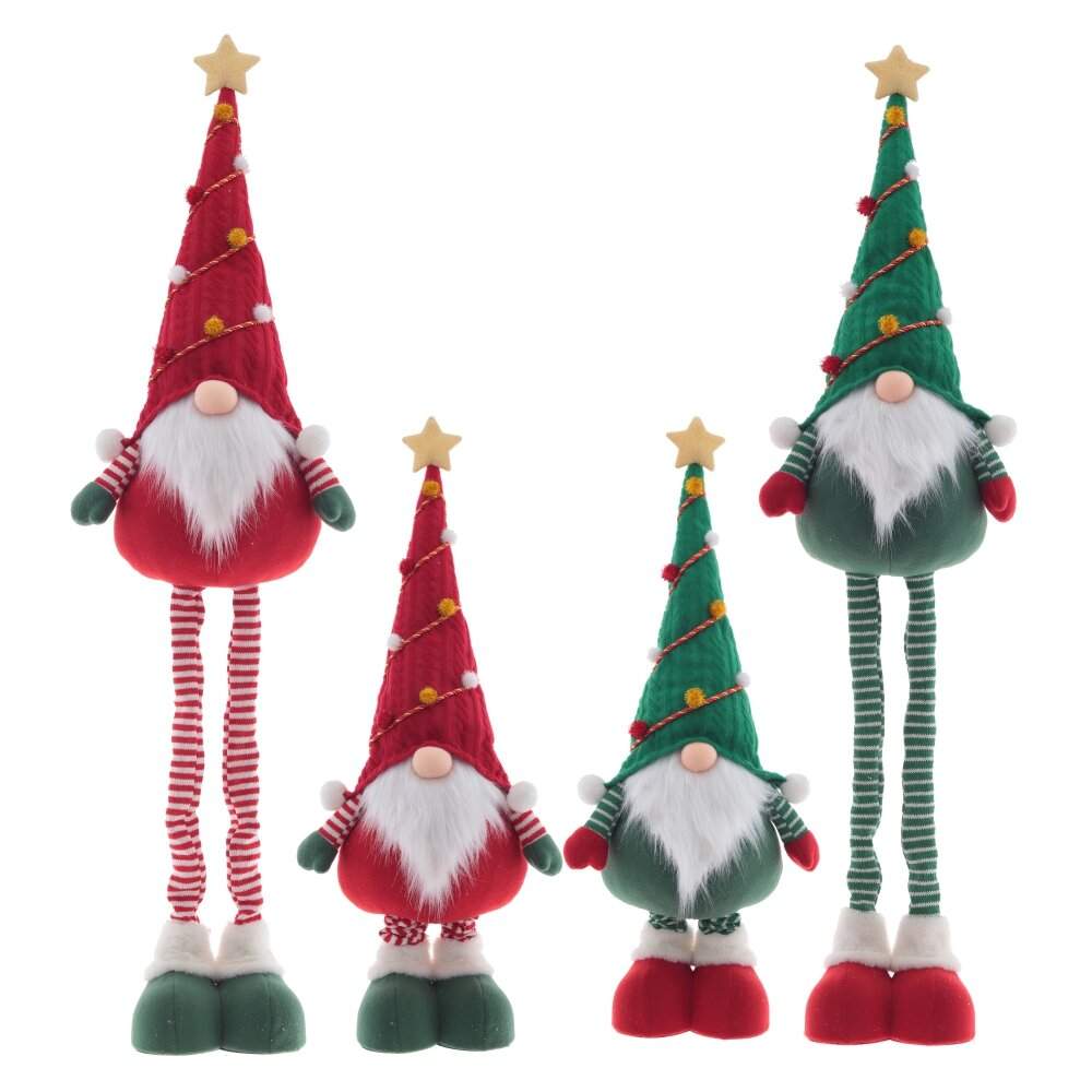 REMECO COLLECTION Игрушка набивная 808552 Гном красный/зеленый 31х15х80/123см 2 вида