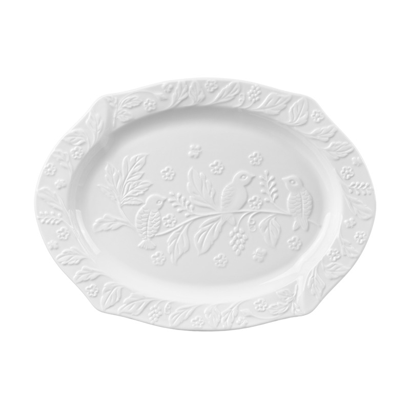 ELAN GALLERY Птички на ветке Блюдо 540258 овальное 30,5х23х2см 