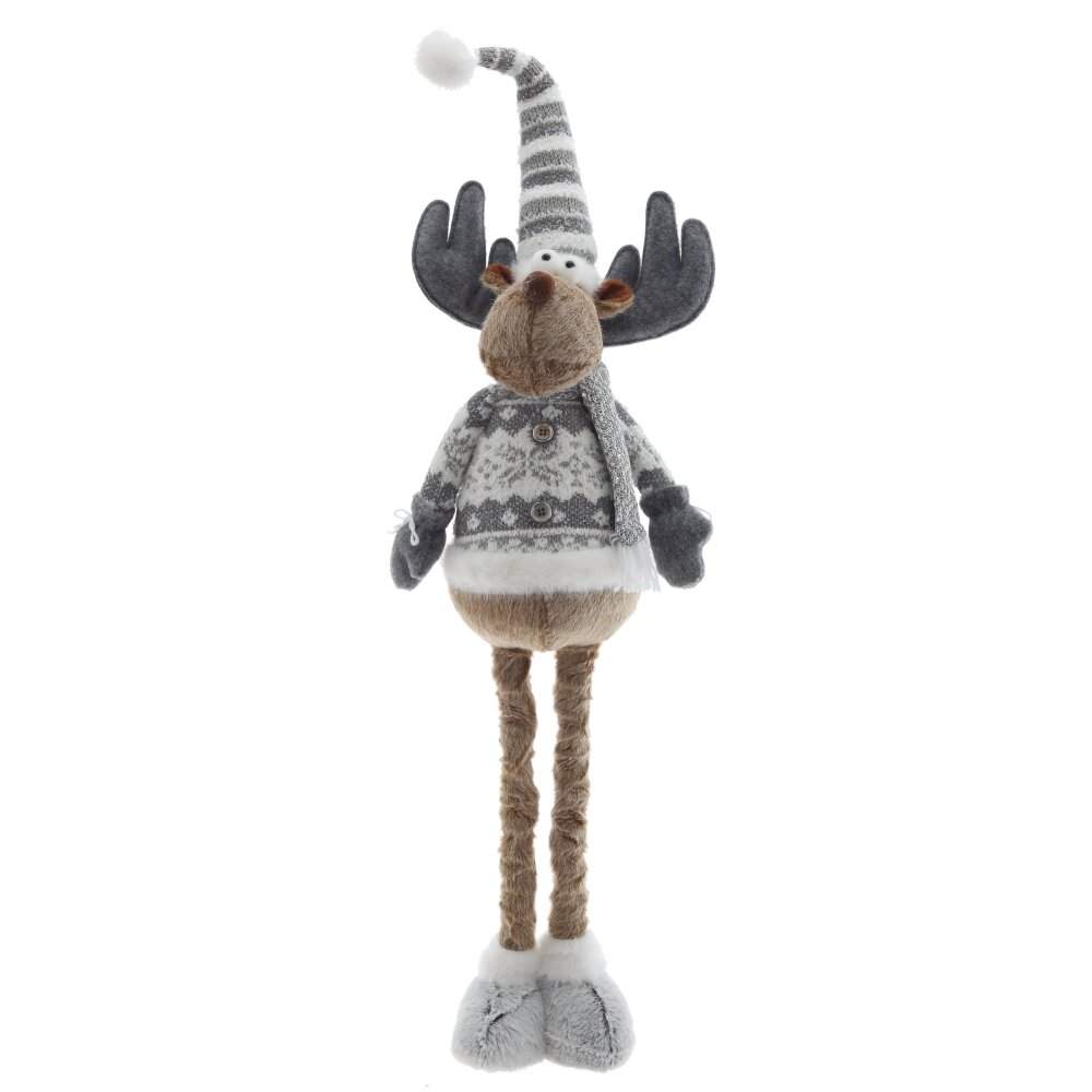 REMECO COLLECTION Игрушка набивная 821878 Олень серый 27х18х53/99см 