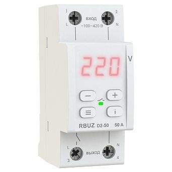 Реле напряжения RBUZ D2-50 red